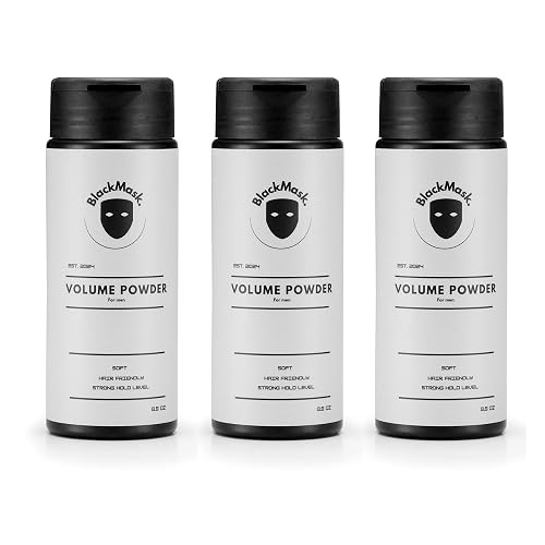 BlackMask Texture Powder for Men, Easy to Apply - Instantly Adds Texture & Volume, All-Natural Ingredients, Strong Hold, Hair Powder for Men (Pack Beauty & Personal Care BlackMask
