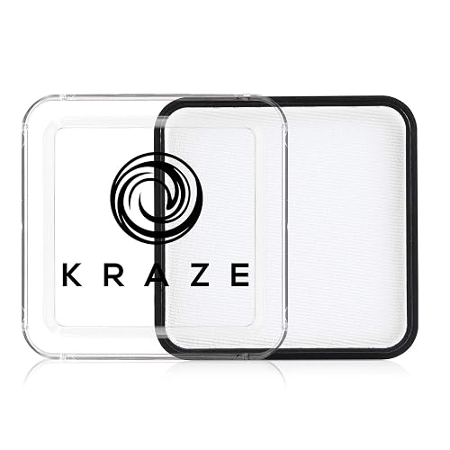 Kraze FX Square - White Face Paint (50 gm) - Hypoallergenic, Non-Toxic, Water Activated Professional Face & Body Painting Makeup Supplies for Adults Beauty & Personal Care Kraze FX