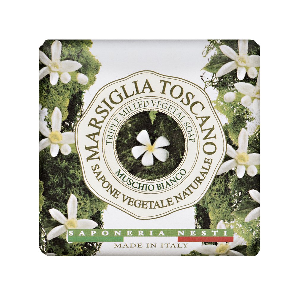 Nesti Dante Marsiglia Toscano Triple Milled Vegetal Soap, Muschio Bianco, 7 Ounce Beauty & Personal Care Nesti Dante