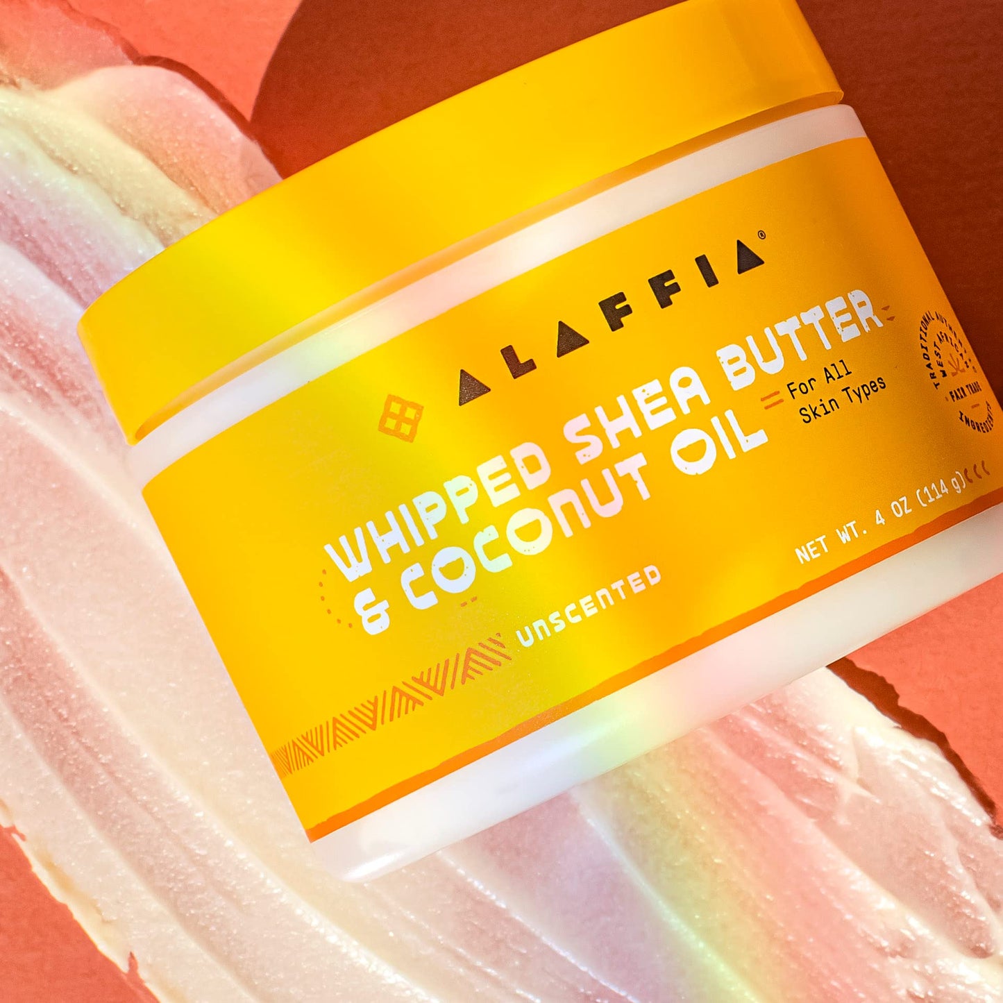 Alaffia Whipped Shea Butter and Coconut Oil, for Smooth, Soft Skin, Unscented 4 Oz Beauty & Personal Care Alaffia