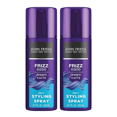 John Frieda Anti Frizz, Frizz Ease Dream Curls Daily Styling Spray for Curly Hair, Magnesium-enriched Formula, 6.7 Oz, Pack of 2 Beauty & Personal Care John Frieda
