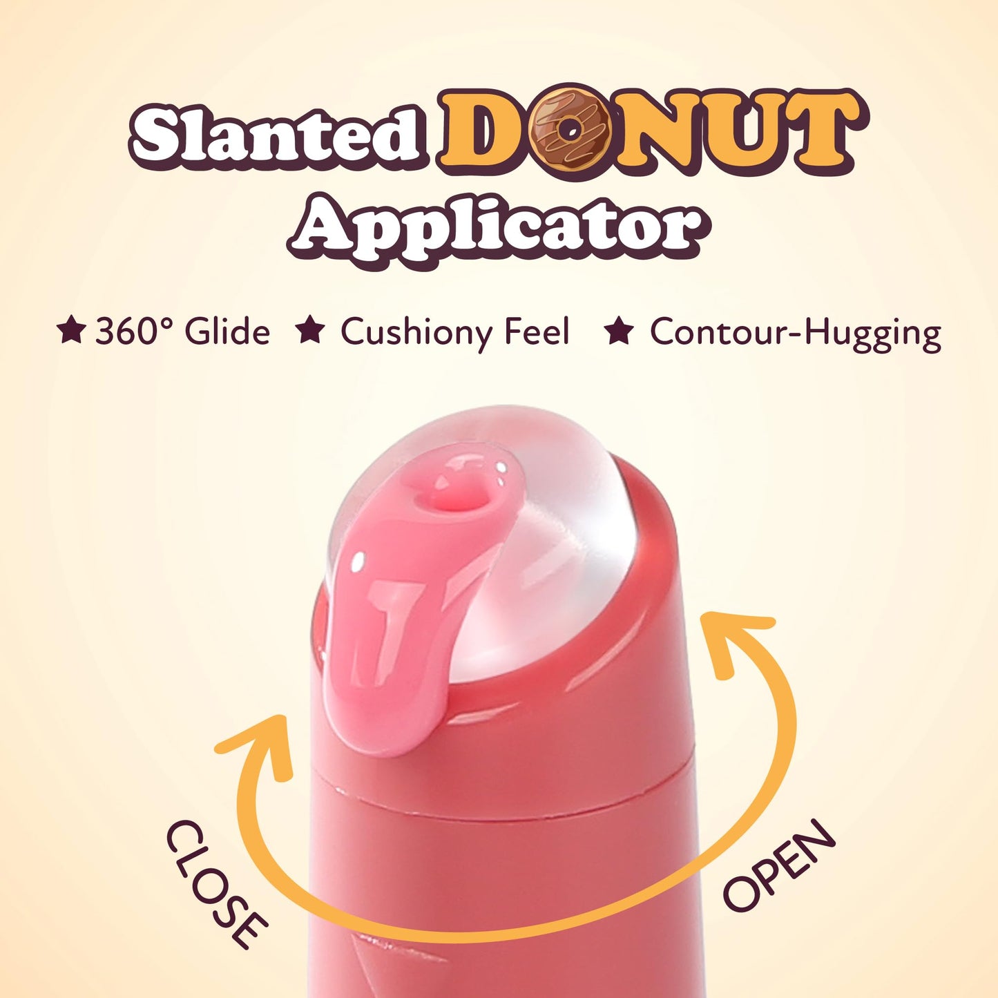 Absolute New York Sweet Pout Tinted Glaze Lip Serum, Donut Tip Applicator, Hydrating Formula with Peptides, Vitamin E and Jojoba Seed Oil (Blueberry Beauty & Personal Care Absolute New York