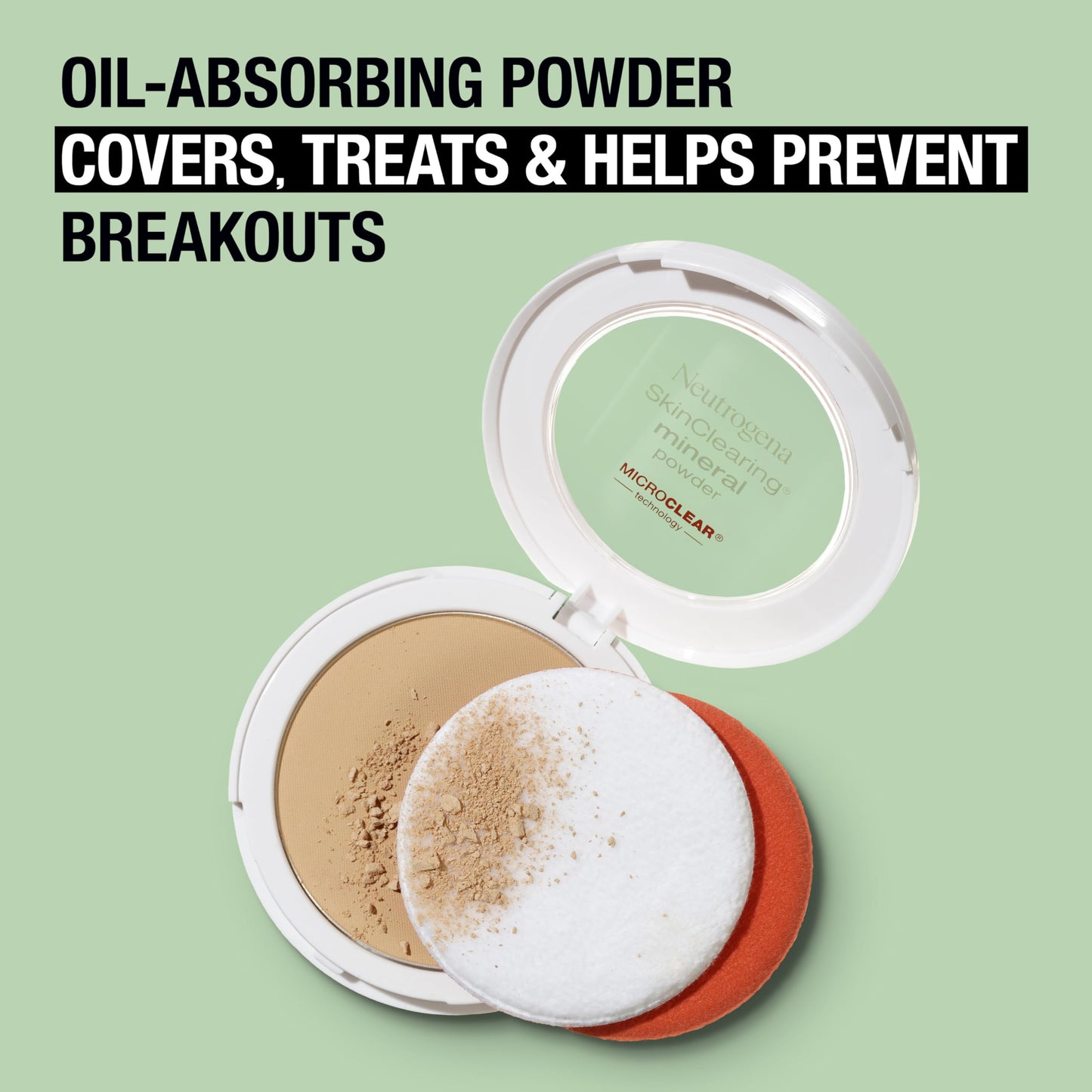 Neutrogena SkinClearing Mineral Acne-Concealing Pressed Powder Compact, Shine-Free & Oil-Absorbing Makeup with Salicylic Acid to Cover, Treat Beauty & Personal Care Neutrogena