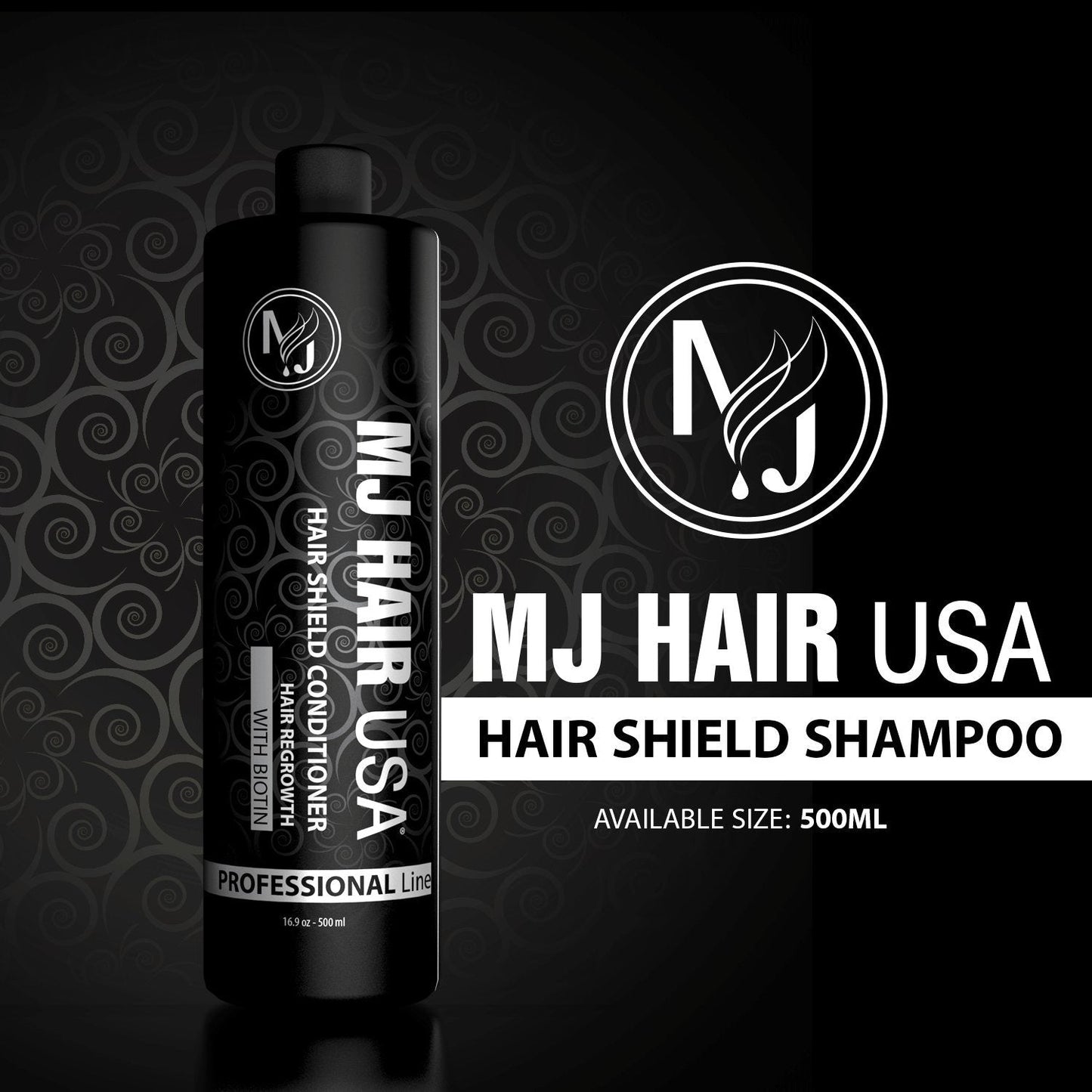 MJ HAIR USA Hair Regrowth Treatment Set (Shampoo, Conditioner, Tonic) - Unisex-Adults - Black - Unscented - Women - Female Beauty & Personal Care MJ HAIR USA