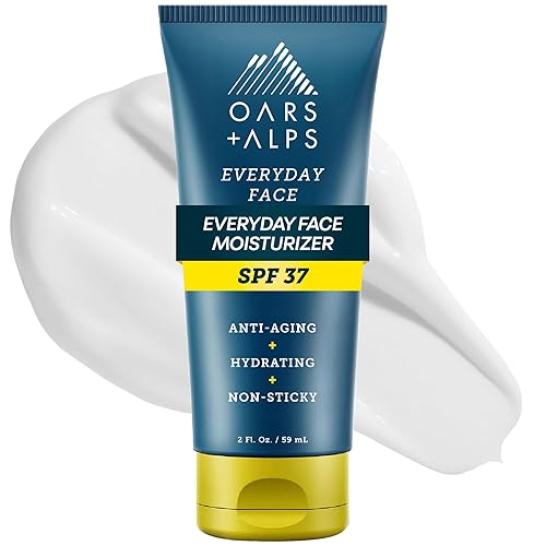 Oars + Alps Travel Sunscreen for Face & Everday Use, SPF 37 Anti Aging Face Sunscreen & Body Lotion, Infused with Hyaluronic Acid, Vitamin E and B5 Beauty & Personal Care Oars + Alps