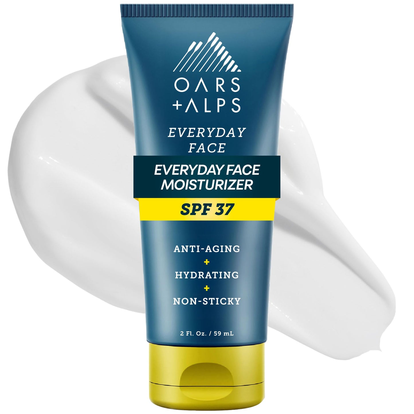 Oars + Alps Travel Sunscreen for Face & Everday Use, SPF 37 Anti Aging Face Sunscreen & Body Lotion, Infused with Hyaluronic Acid, Vitamin E and B5 Beauty & Personal Care Oars + Alps