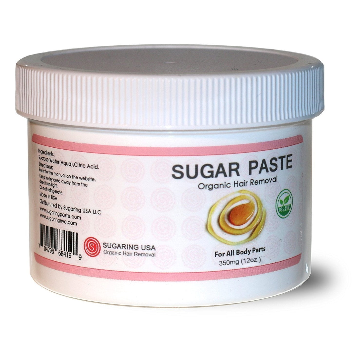 Sugaring Paste for Home Use on Bikini Brazilian Legs Waxing 12oz with 8pcs Sugaring Strips & Plastic Applicator Beauty and Personal Care Sugaring NYC