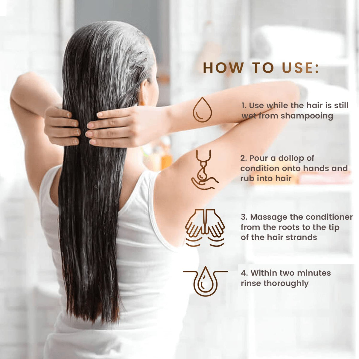 MGA Vegan Hair Conditioner - Organic Formula with Tea Tree for Healthy Hair | Hair Care Product with Natural Herbal Scent | Parabens Silicone Beauty & Personal Care Max Green Alchemy