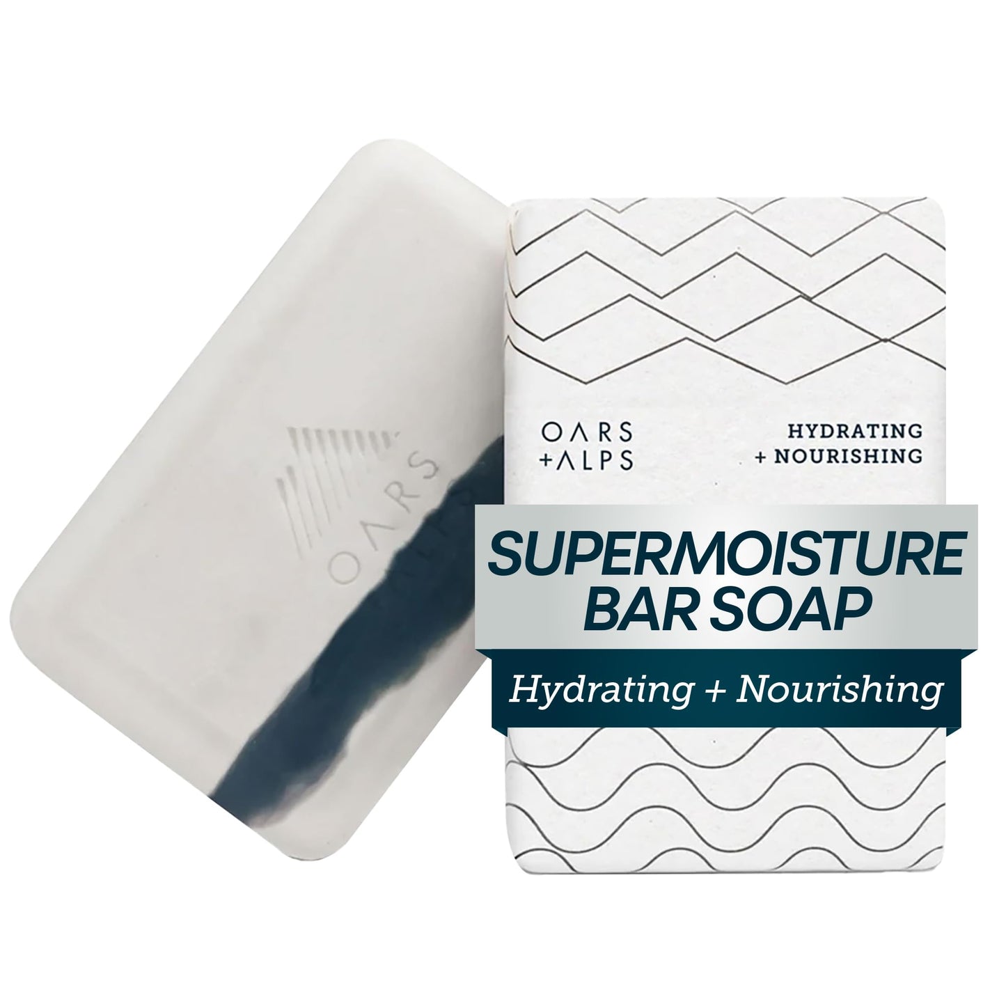 Oars + Alps Exfoliating & Moisturizing Bar Soap for Men, Deep Cleaning Soap, Clean Ingredients, All Skin Types, Shea Butter, Coconut Oil, 1pk Beauty & Personal Care Oars + Alps