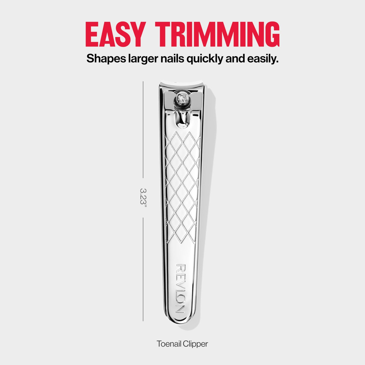 Revlon Toenail Clipper With File, Nail Care Tool With a Curved Blade for an Accurate Trimming and Grooming, Easy to Use, 1 count Beauty & Personal Care REVLON