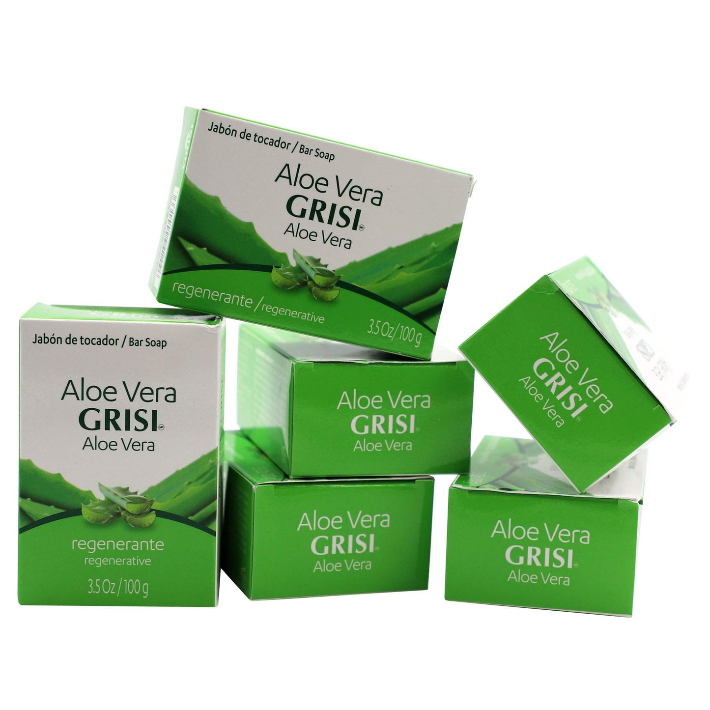 Grisi Aloe Vera Soap, Cleansing Soap with Aloe Vera, Soothing and Refreshing your Skin, 6-Pack of 3.5 Oz each, 6 Bar Soaps Beauty & Personal Care Grisi