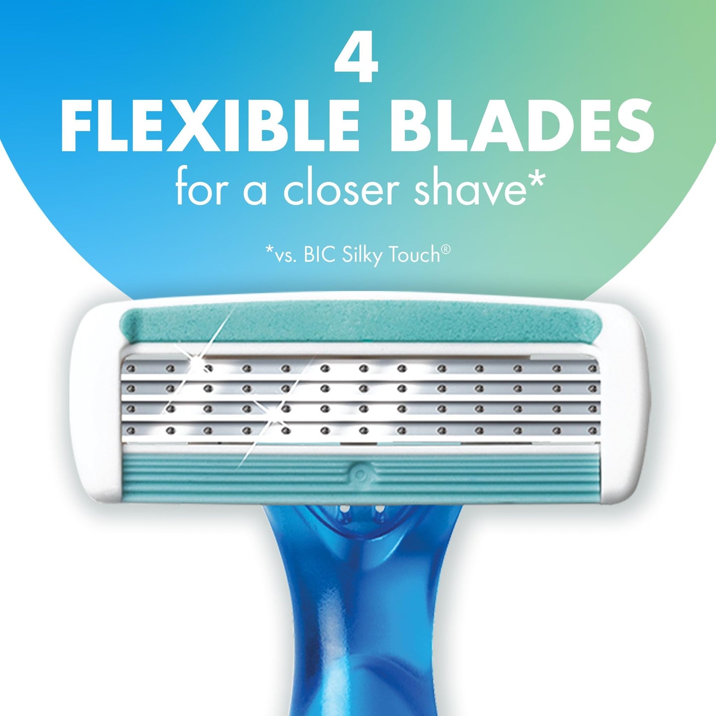 BIC Soleil 4 Women's Disposable 4 Blade Razors, Flexible Blades and Rubber Grip Handle, 3-Pack Beauty & Personal Care BIC