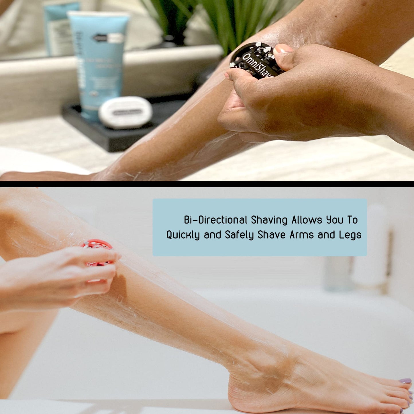 Premium Omnishaver Kit - Fastest Way to Shave Head, Legs, Arms, Body - An alternative to Disposable Shaving Razors Self Cleans & Strops During Use Beauty and Personal Care OmniShaver