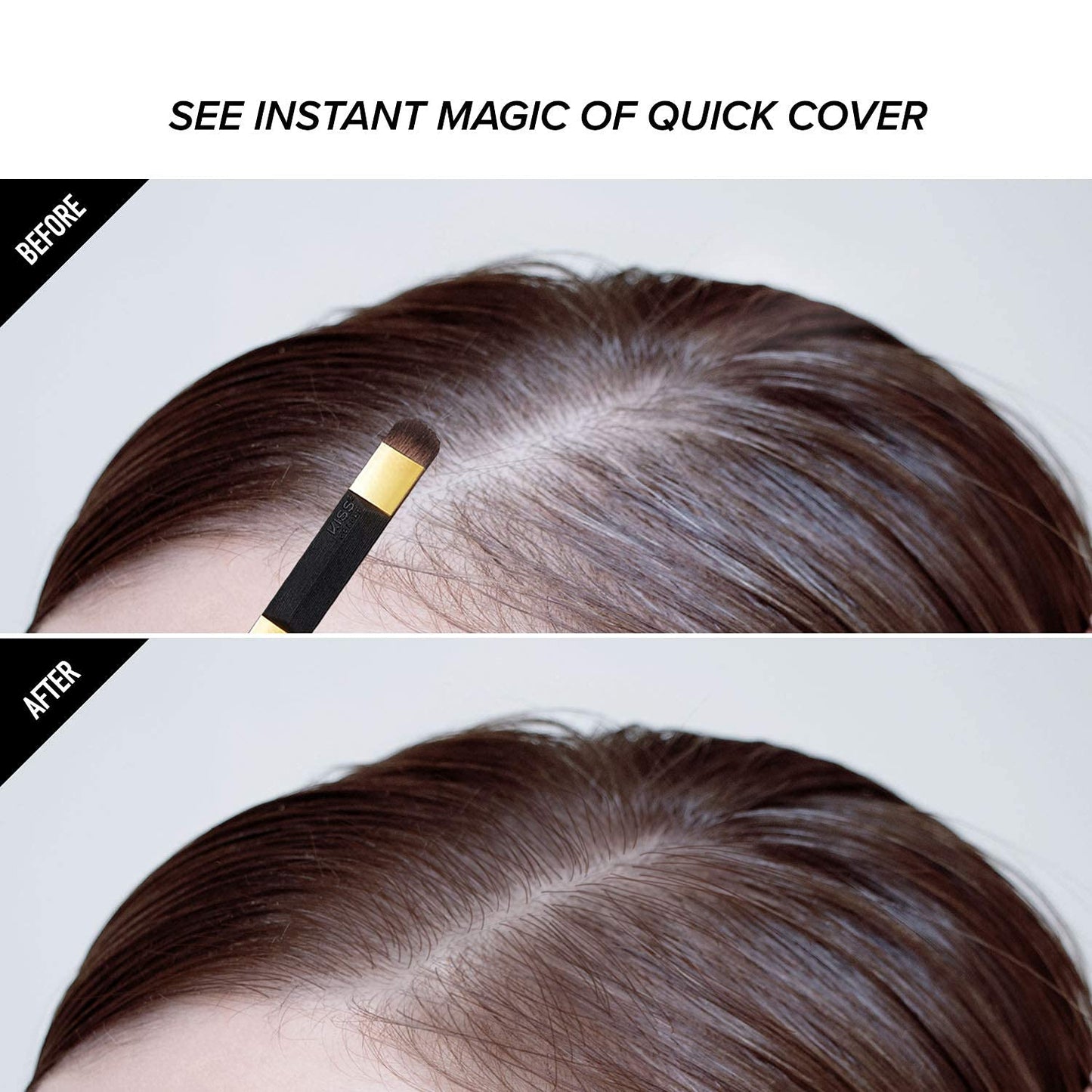 KISS Quick Cover Root Touch-Up Hair Shadow Dark Brown QCS02 Beauty & Personal Care KISS