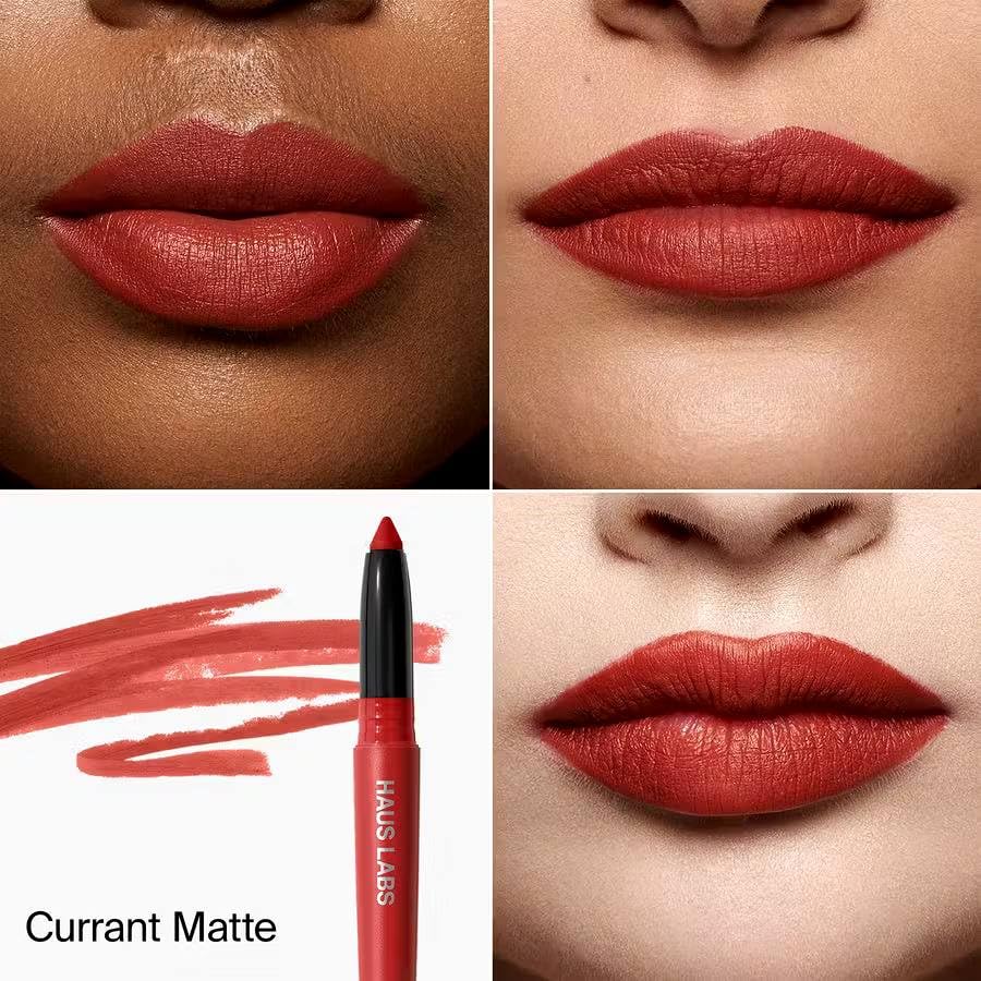HAUS LABS BY LADY GAGA Le Monster Lip Crayon - Currant Matte & ENTEL Aloe vera Sheet Masque (BONUS) Beauty & Personal Care HAUS LABS BY LADY GAGA