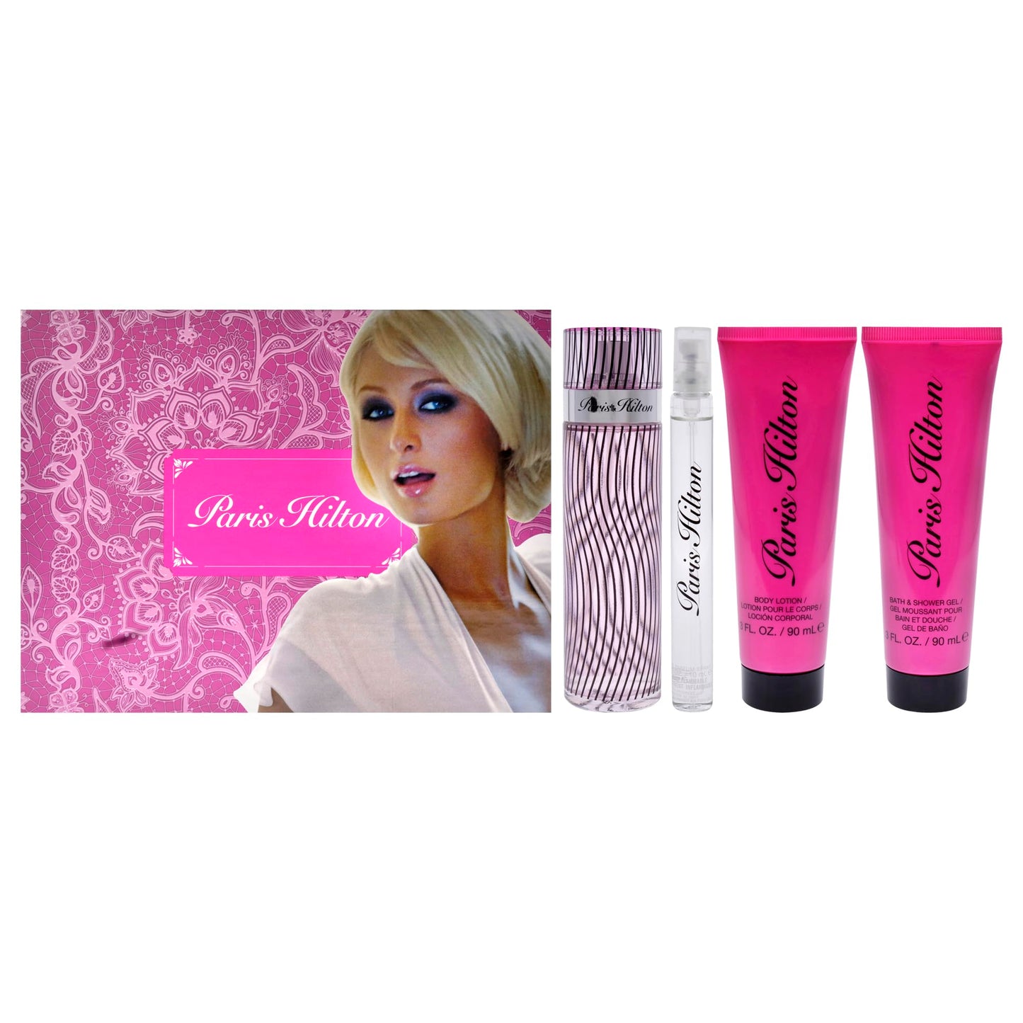 Paris Hilton by Paris Hilton, 4 Piece Gift Set women with Travel Spray Beauty & Personal Care Paris Hilton