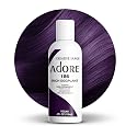 Adore Semi Permanent Hair Color (186 Rich Eggplant) | Vegan & Cruelty-Free Purple Hair Dye | No Ammonia, No Peroxide, No Alcohol | 4 Fl Oz Beauty & Personal Care Adore