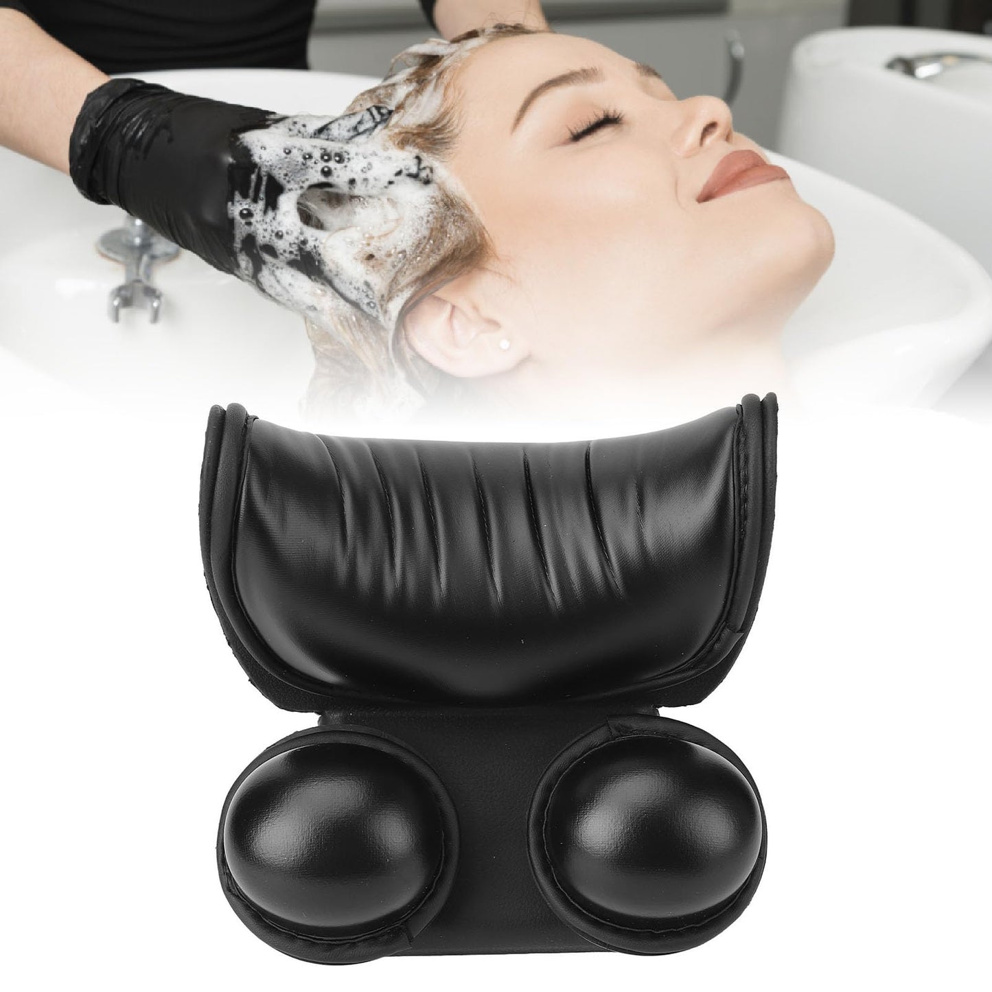 Sonew Salon Neck Rest Cushion, U Shape Ergonomic Shampoo Bowl Neck Pillow Soft Neck Rest for Wash Basin Hair Washing Tray Beauty and Personal Care Sonew
