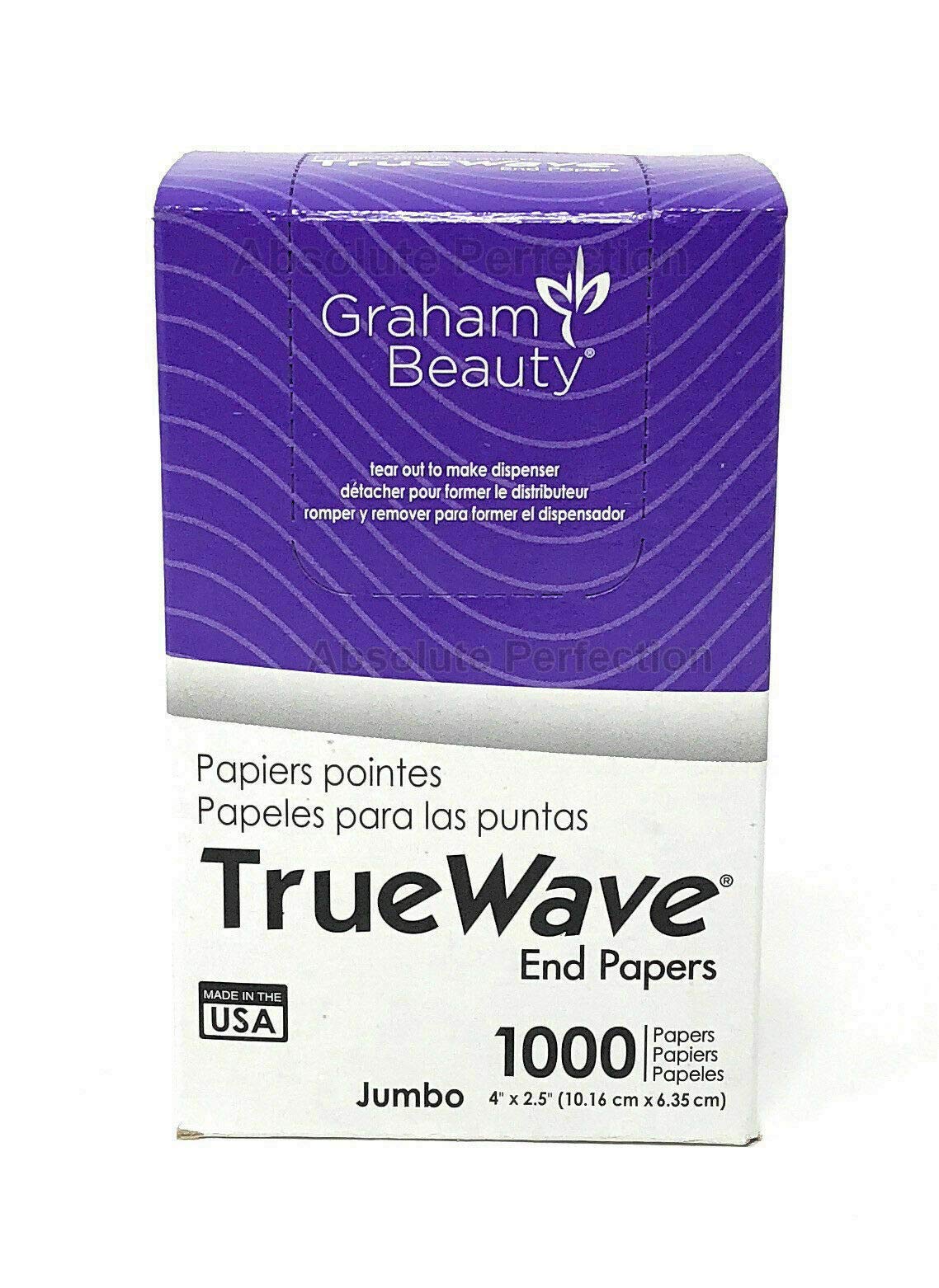 Graham Beauty Salon Truewave Jumbo End Paper 1000 Pack - HC-26067 Beauty & Personal Care Graham