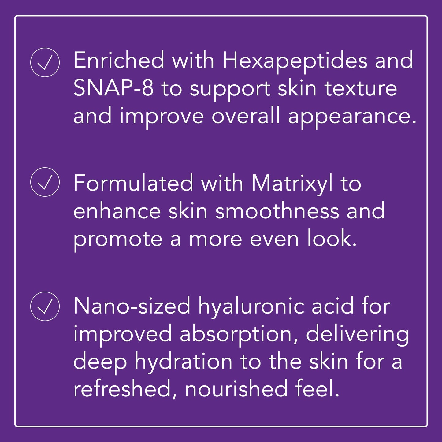 Omni Bioceuticals Rejuvenating Hyaluronic Serum with Hexapeptides, Deep Hydration, Instant Plumping, Fast Absorbing, Anti-Gravity Peptide, Sensitive Beauty & Personal Care Omni Bioceuticals