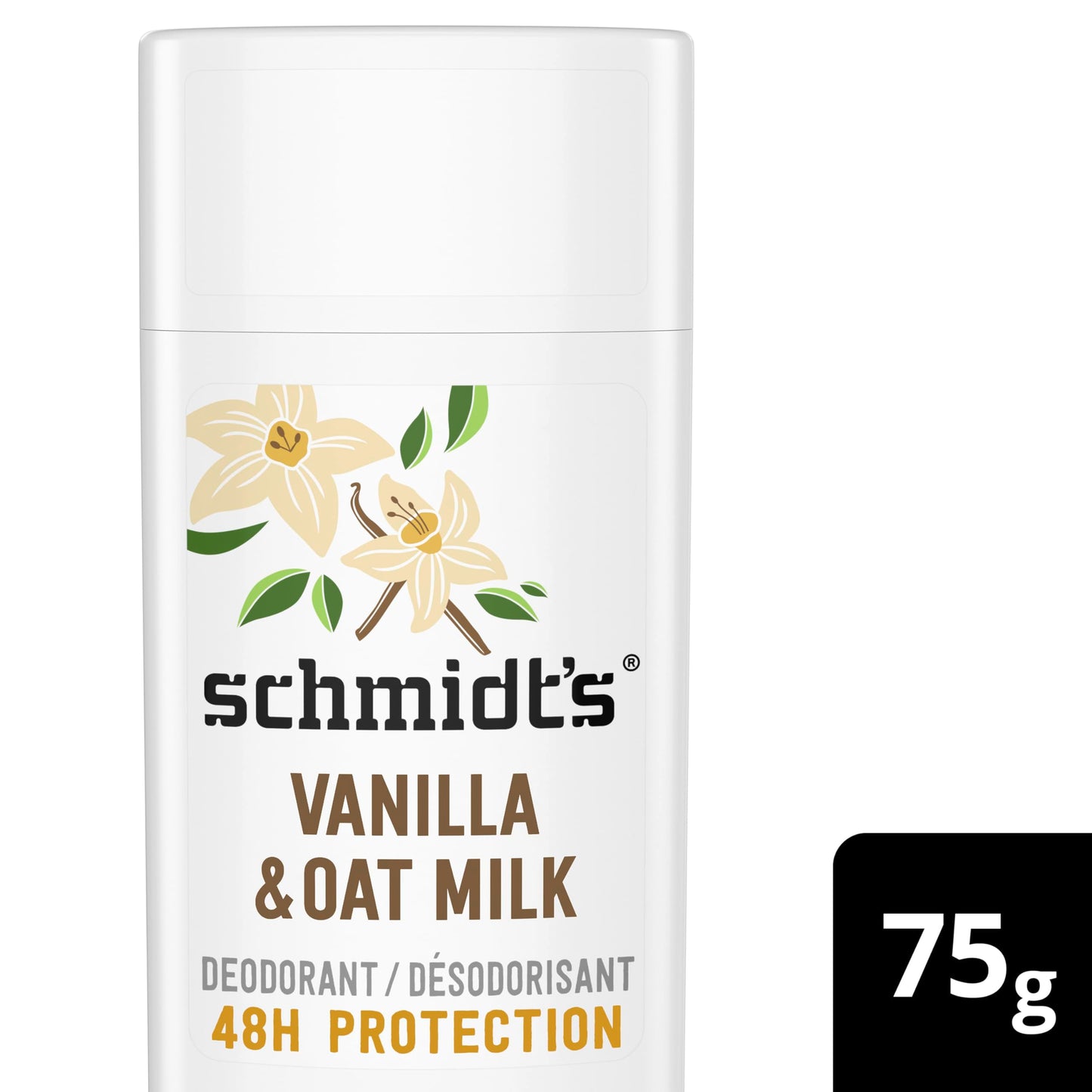 Schmidt's Vanilla & Oat Milk Deodorant Stick, 100% Natural Ingredients, Vegan Friendly, Cruelty Free, 2.65 Ounce (Pack of 1) Beauty and Personal Care Schmidt's