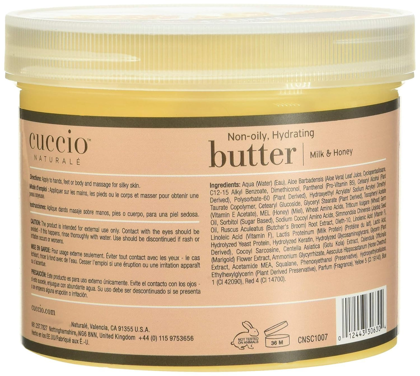 Cuccio Naturale Milk and Honey Butter Blend - Ultra Moisturizing Cream for Hands, Feet, and Body - 26 Ounces Beauty & Personal Care Cuccio