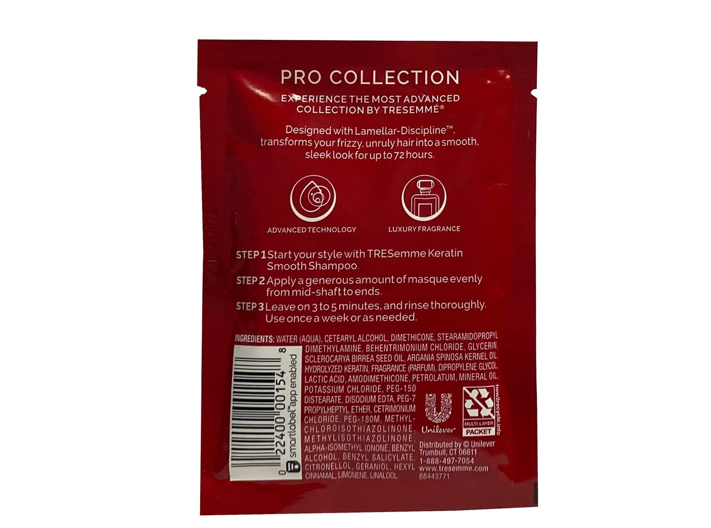 Tresemme Mask Keratin Smooth With Marula Oil Packs 1.5 Ounce (10 Pieces) (44ml) Beauty & Personal Care TRESemmé
