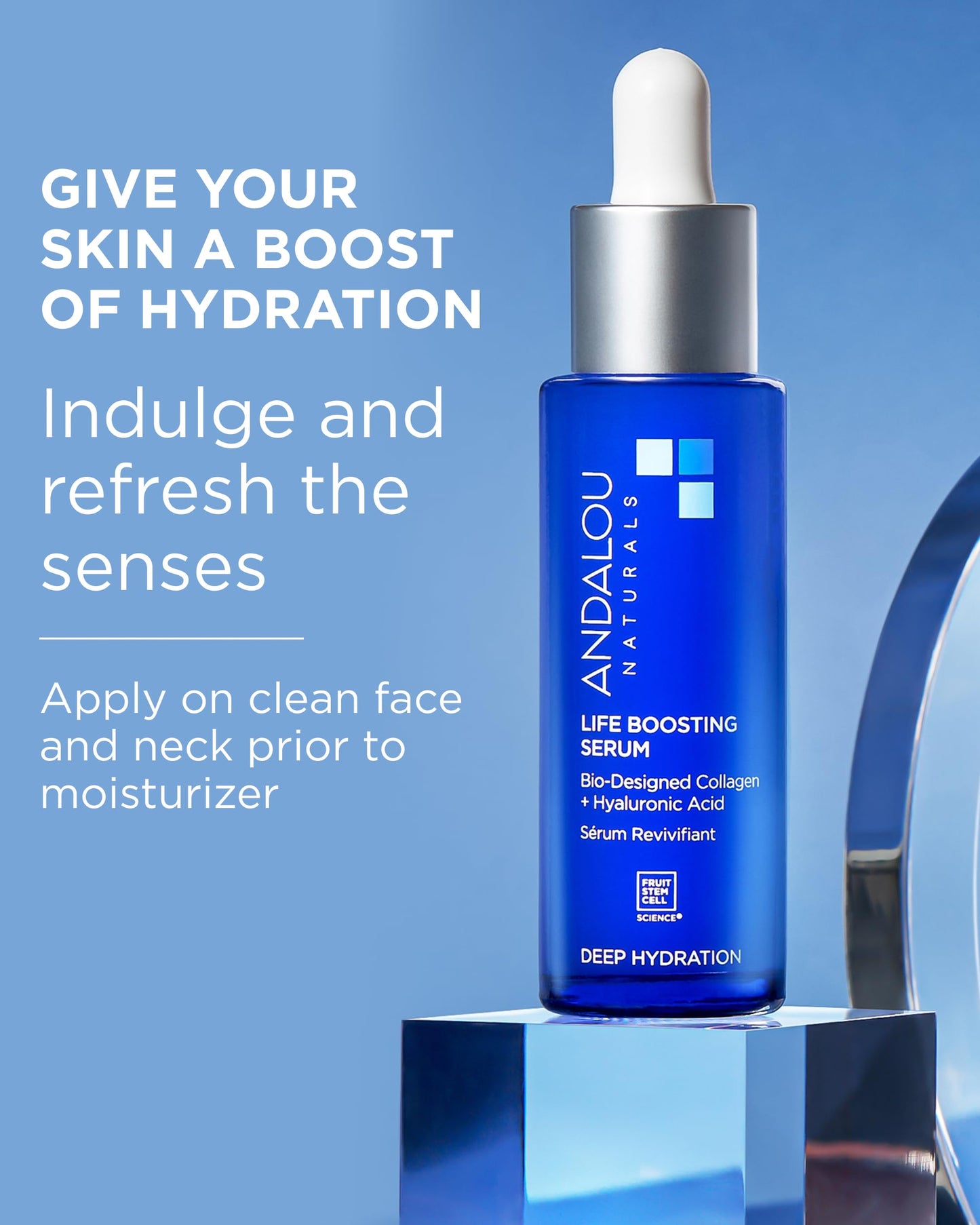 Andalou Naturals Collagen + Hyaluronic Acid Serum for Face | Deep Hydrating Life Boosting Face Serum Improves Skin Elasticity | Plumping & Anti Aging Beauty & Personal Care Andalou Naturals
