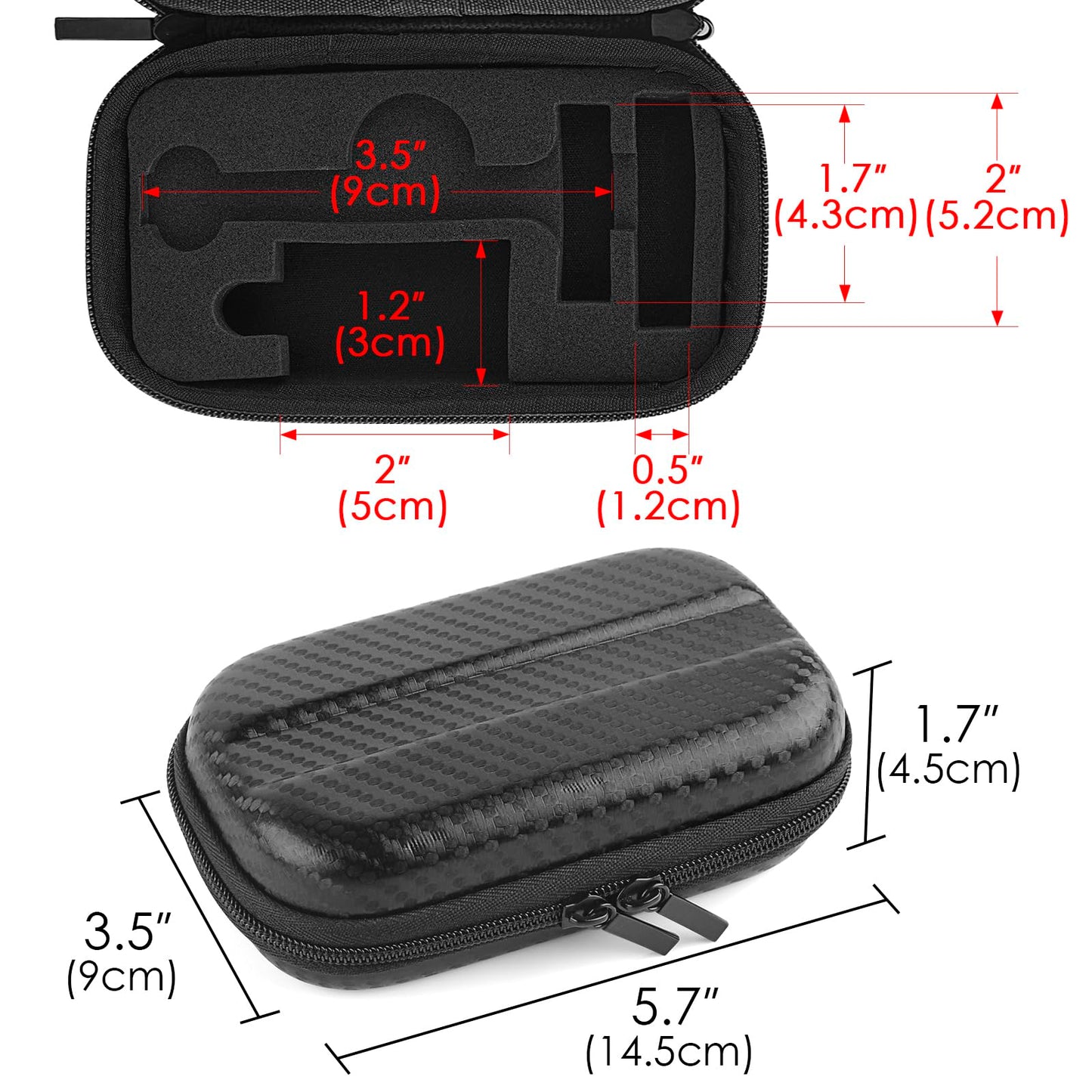 Linkidea Durable Hard Shell Shaving Travel Case, Storage Box for Short/Long Handled Razor Blades & Accessories, Compatible with Merkur, Vikings Beauty and Personal Care Linkidea