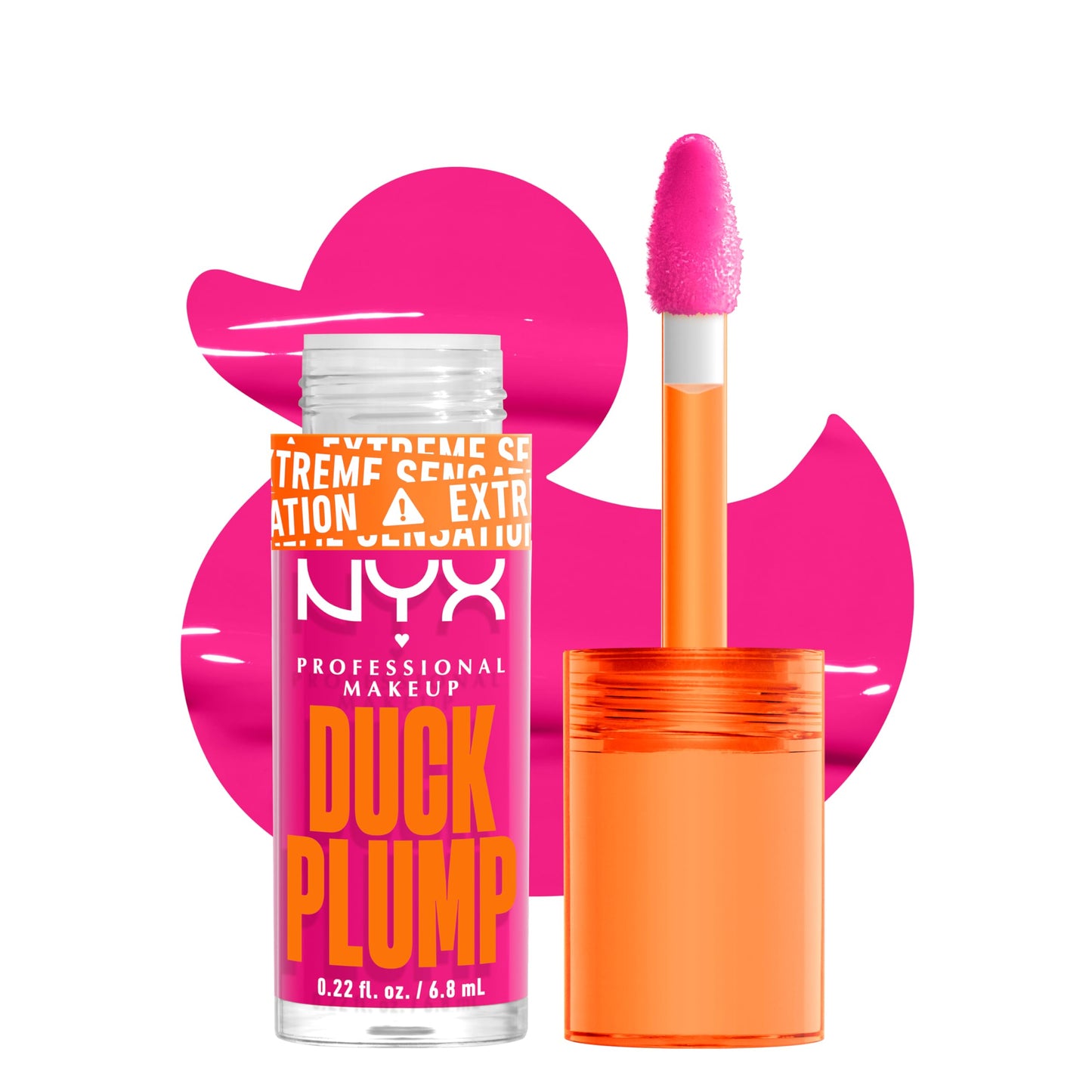 NYX PROFESSIONAL MAKEUP Duck Plump High Pigment Plumping Lip Gloss with Spicy Ginger, Vegan Lip Makeup - Bubble Gum Bae (Bubblegum Pink) Beauty and Personal Care NYX PROFESSIONAL MAKEUP