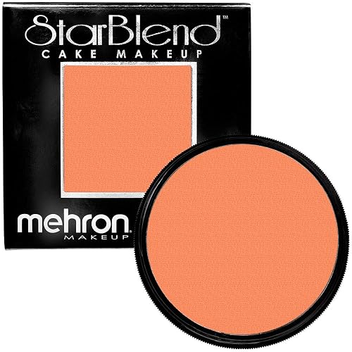 Mehron Makeup StarBlend Cake Makeup | Wet/Dry Pressed Powder | Powder Foundation | Orange Face Paint & Body Paint 2 oz (56g) Beauty & Personal Care Mehron