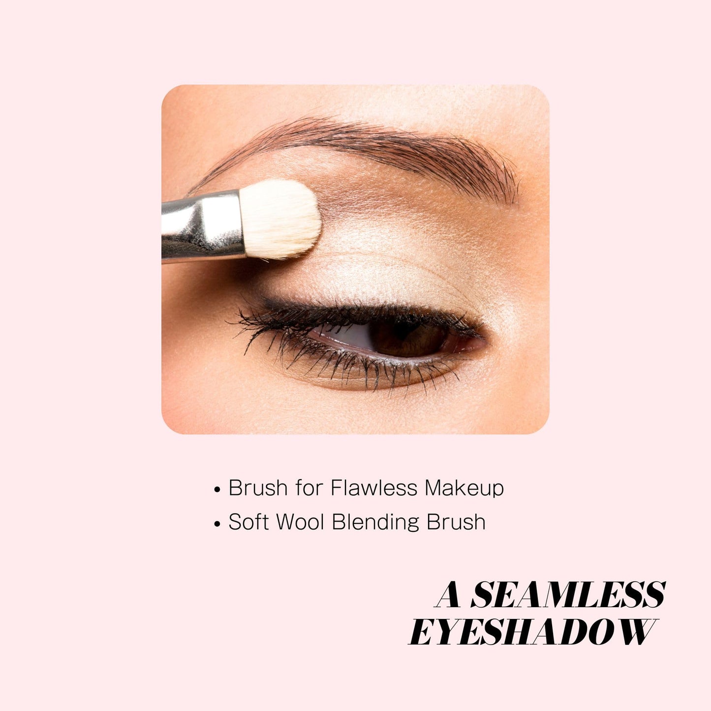 Younique Fluffy Crease Brush for Eye Makeup | Soft Synthetic Eyeshadow Blending Brush | Durable Eye Shadow Brush for Crease Precision | Lightweight Beauty & Personal Care Younique