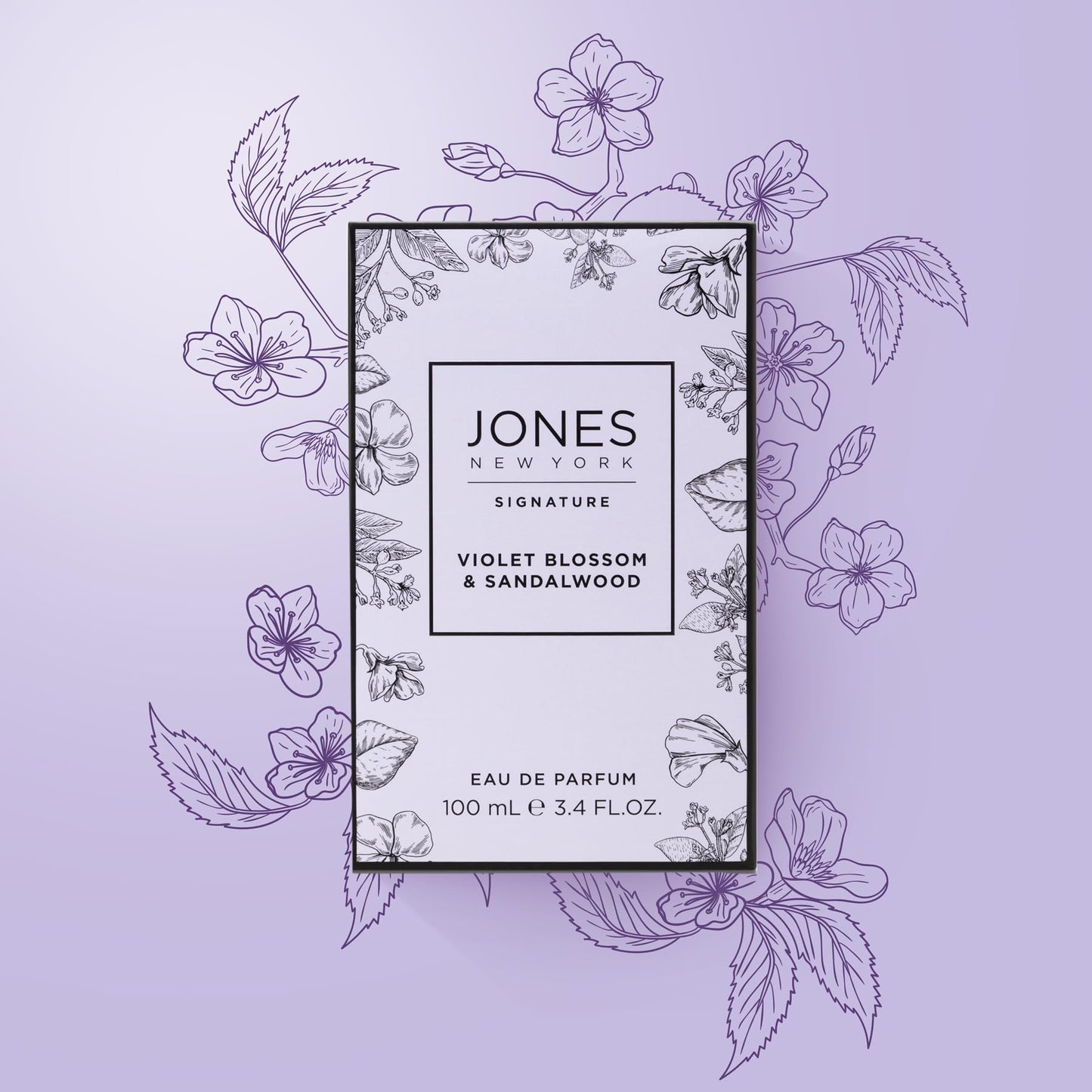 Jones New York Violet Blossom & Sandalwood Eau de Parfum 3.4 fl oz / 100mL Beauty & Personal Care Jones New York