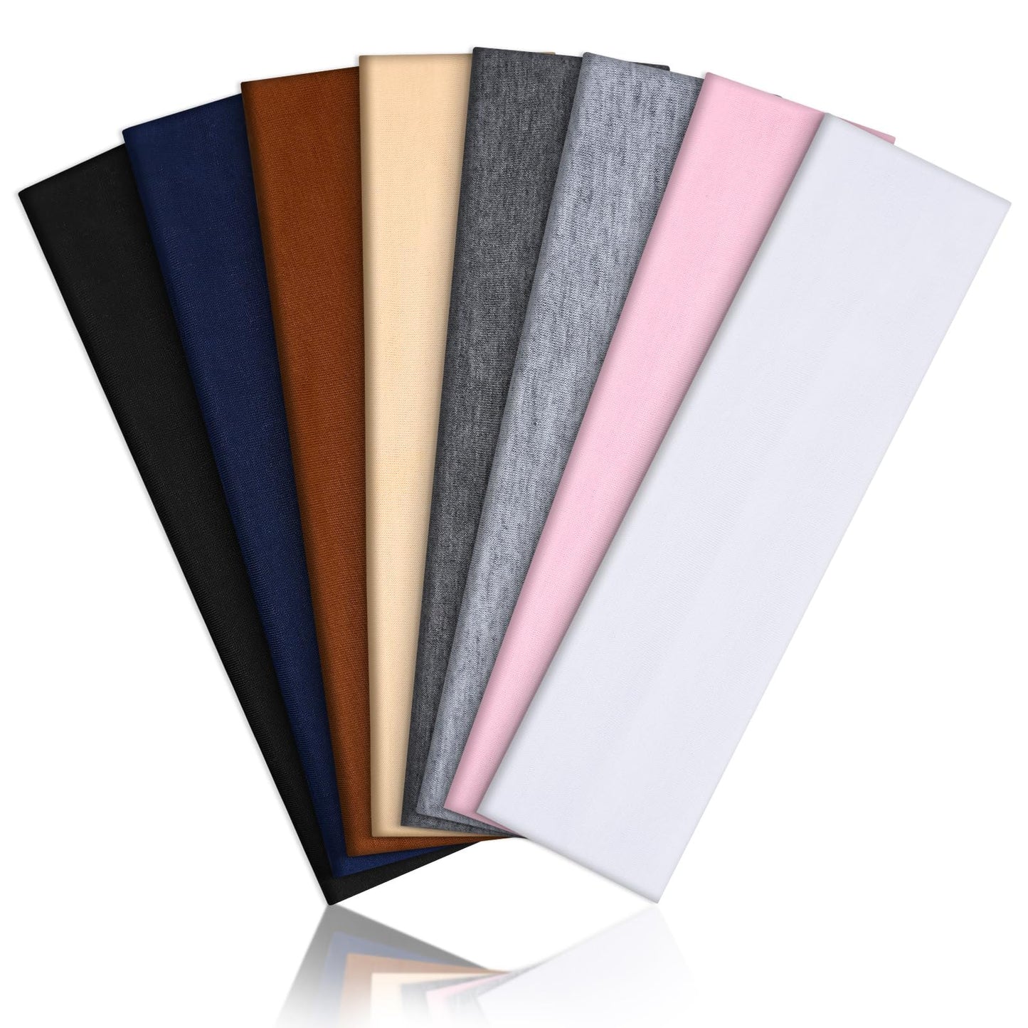 8 Pack Headbands for Women, Elastic Soft Hair Bands Non Slip Women's Fashion Headbands for Daily Workout Yoga Running (Multicolor) Beauty and Personal Care Tyfthui Default Title