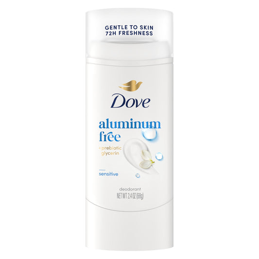 Dove Deodorant Stick Sensitive for 72 Hour Odor Protection Aluminum Free 2.4 oz Beauty and Personal Care Dove