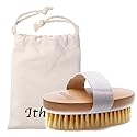 Ithyes Dry Brushing Body Brush Exfoliating Brush Natural Bristle Bath Brush for Remove Dead Skin Toxins Cellulite,Treatment,Improves Lymphatic Beauty & Personal Care Ithyes