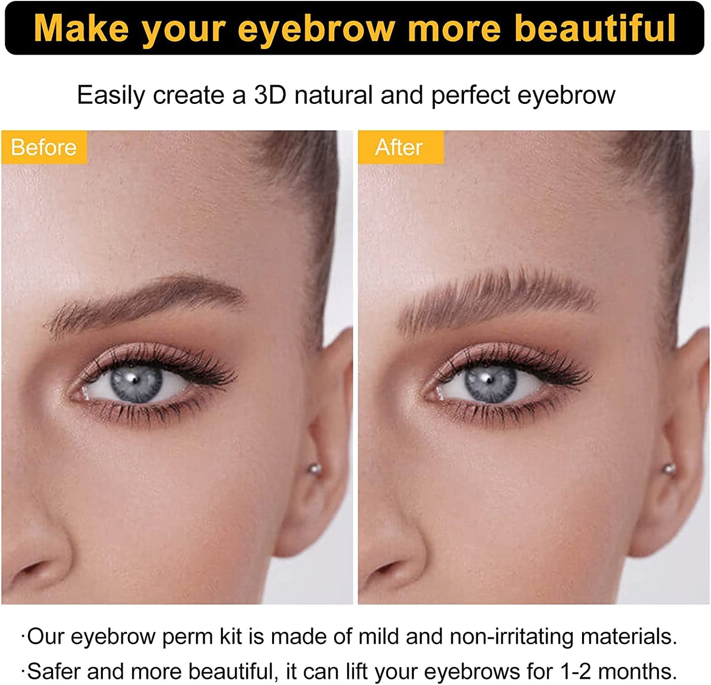 Lookmee Eyebrow Lamination Kits, Professional Instant Eyebrow Lift Kit, At Home DIY Long Lasting Eyebrow Perming Kit for Fuller and Messy Eyebrows Beauty & Personal Care Lookmee