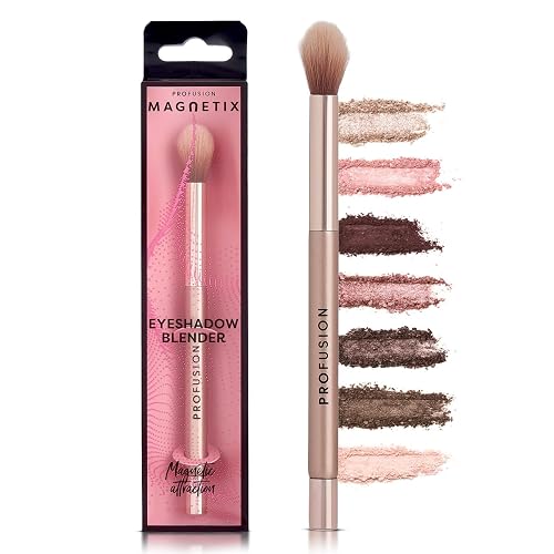 Profusion Cosmetics Magnetix Eyeshadow Blending Brush with Soft, Dense Synthetic Tapered Bristles for Smooth, Seamless Blending, Fluffy Eye Makeup Beauty & Personal Care Profusion Cosmetics