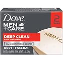 Dove Men+Care Body & Face Bar, Deep Clean 4.25 oz bars, 2 ea (Pack of 4) Beauty & Personal Care Dove