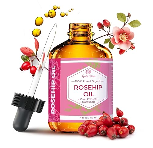 Leven Rose Rosehip Seed Oil for Face 4 oz - Pure Rosehip Oil for Face - Unrefined Cold Pressed Rosehip Oil for Body - Nighttime Face Moisturizer Beauty & Personal Care Leven Rose