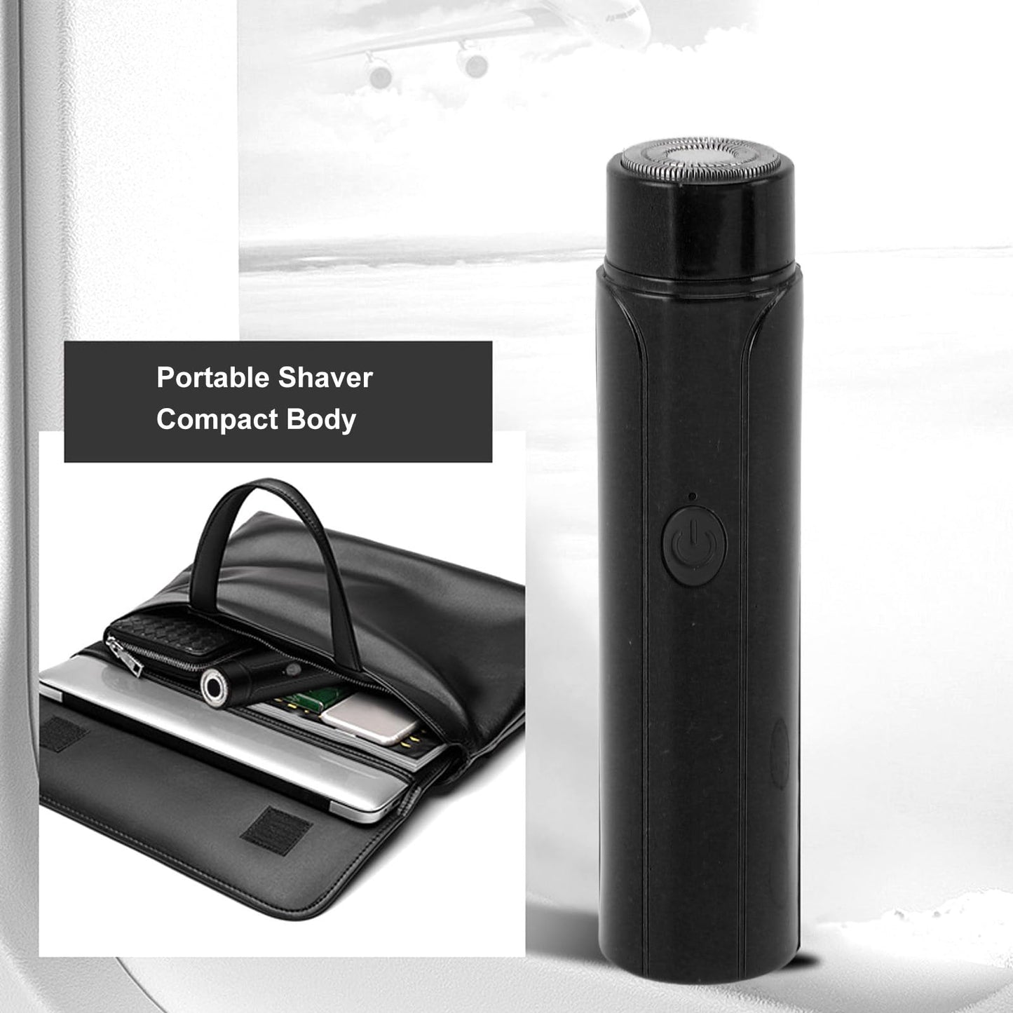 CHEOTIME Mini Electric Shaver for Men Women, Portable Pocket Size Electric Razor USB Rechargeable, Waterproof Cordless Beard Trimmer with Floating Beauty and Personal Care CHEOTIME