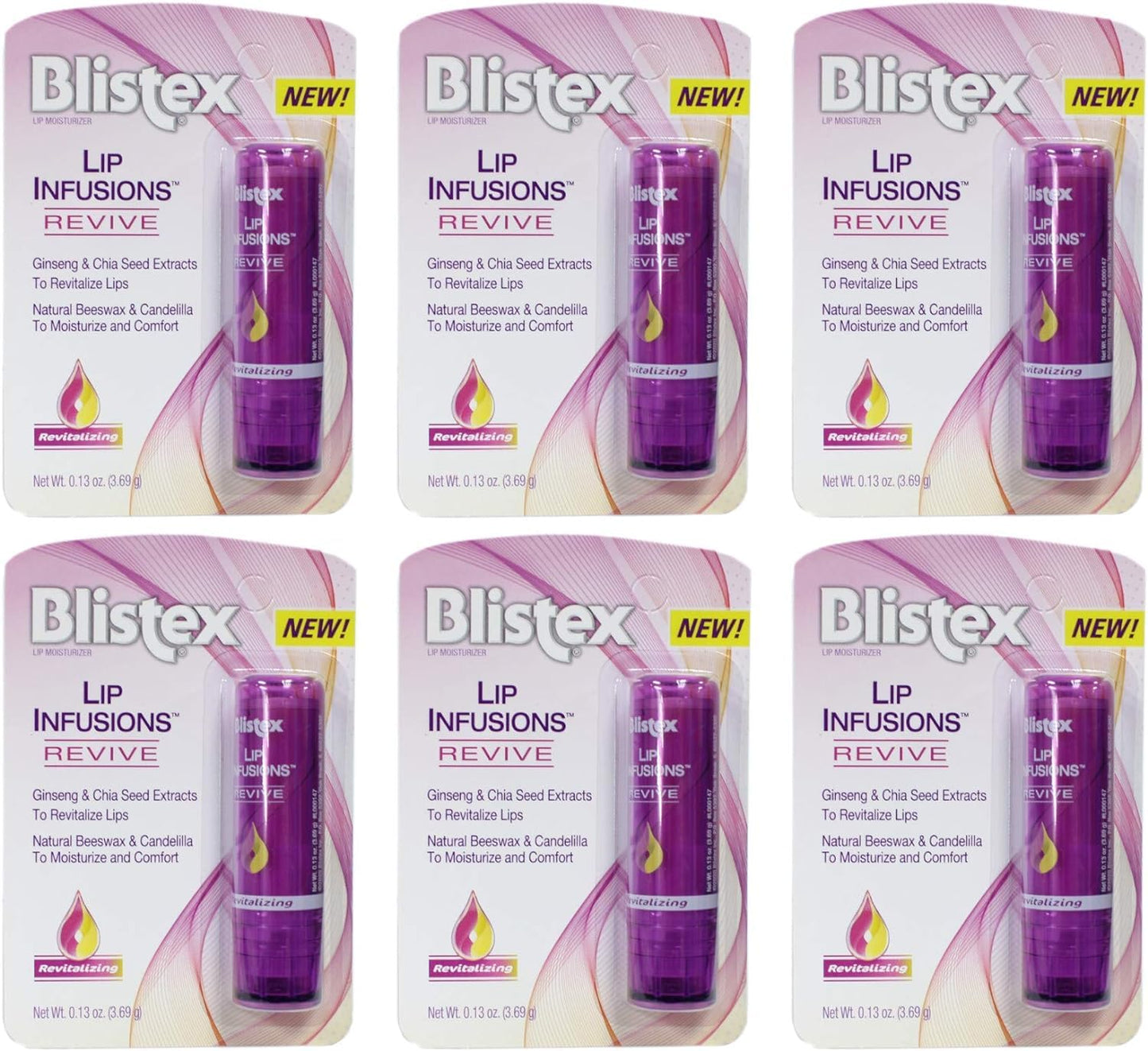Blistex Lip Infusions Revive Lip Moisturizer 0.13 Ounce (6 Pack) Beauty & Personal Care Blistex