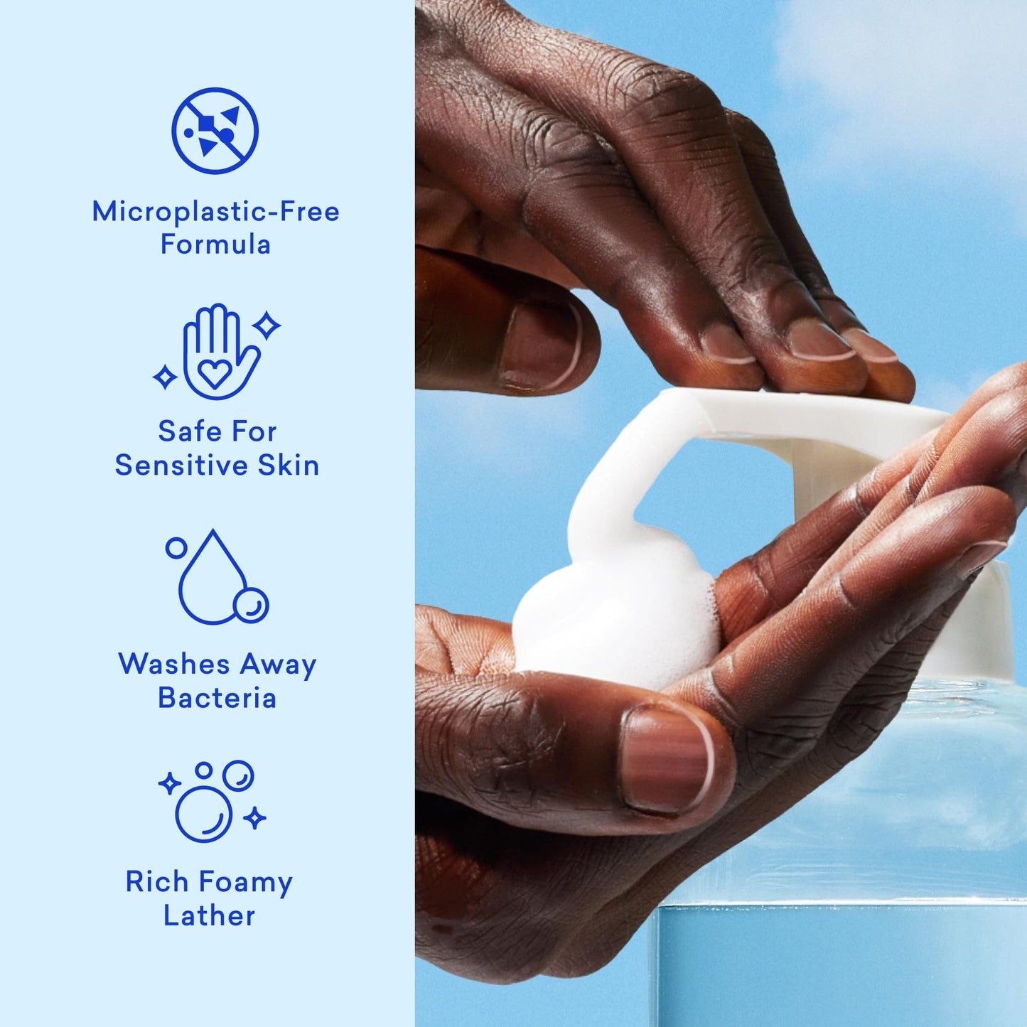 BLUELAND Hand Soap Starter Set, 1 Refillable Glass Foaming Hand Soap Dispenser with 4 Refill Tablets, Variety Scents, 4 x 9 Fl oz Beauty & Personal Care BLUELAND