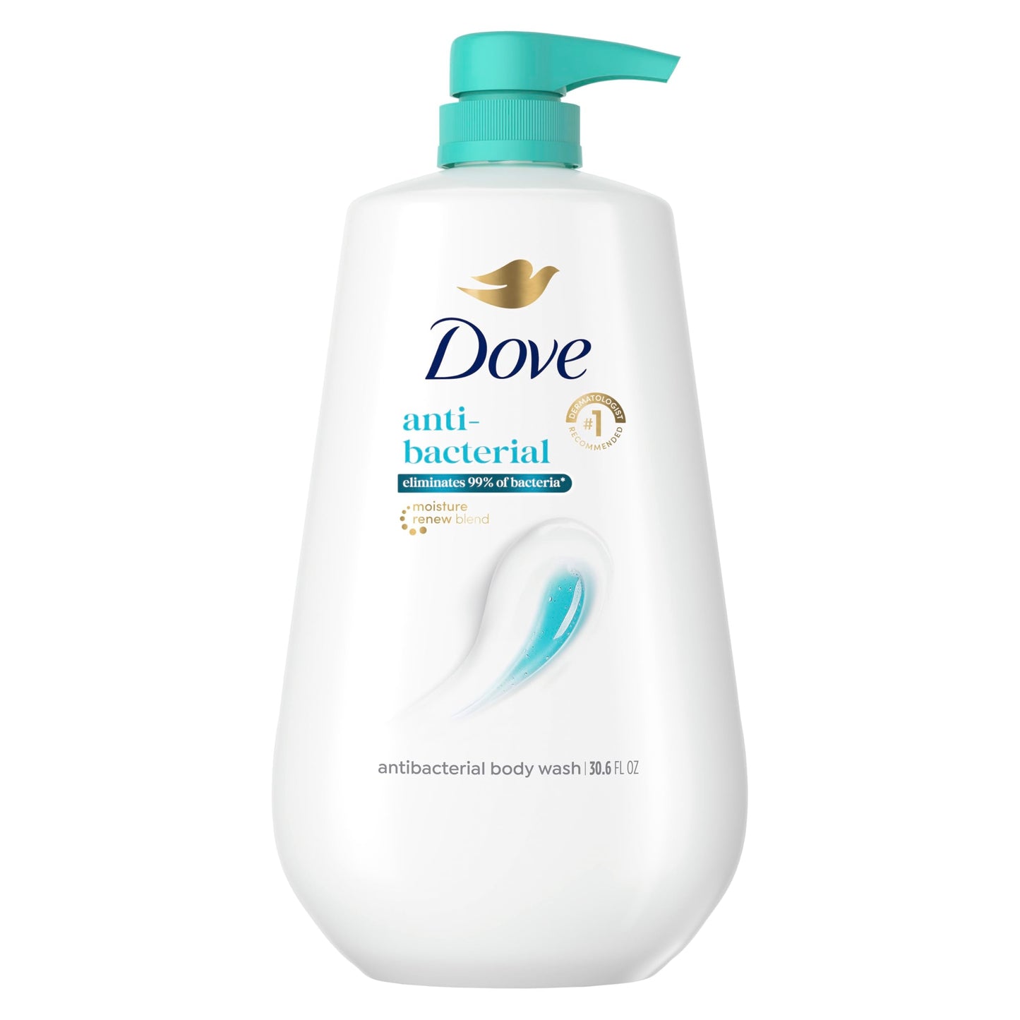 Dove Body Wash with Pump Antibacterial For All Skin Types Protects from Dryness 30.6 oz Beauty & Personal Care Dove