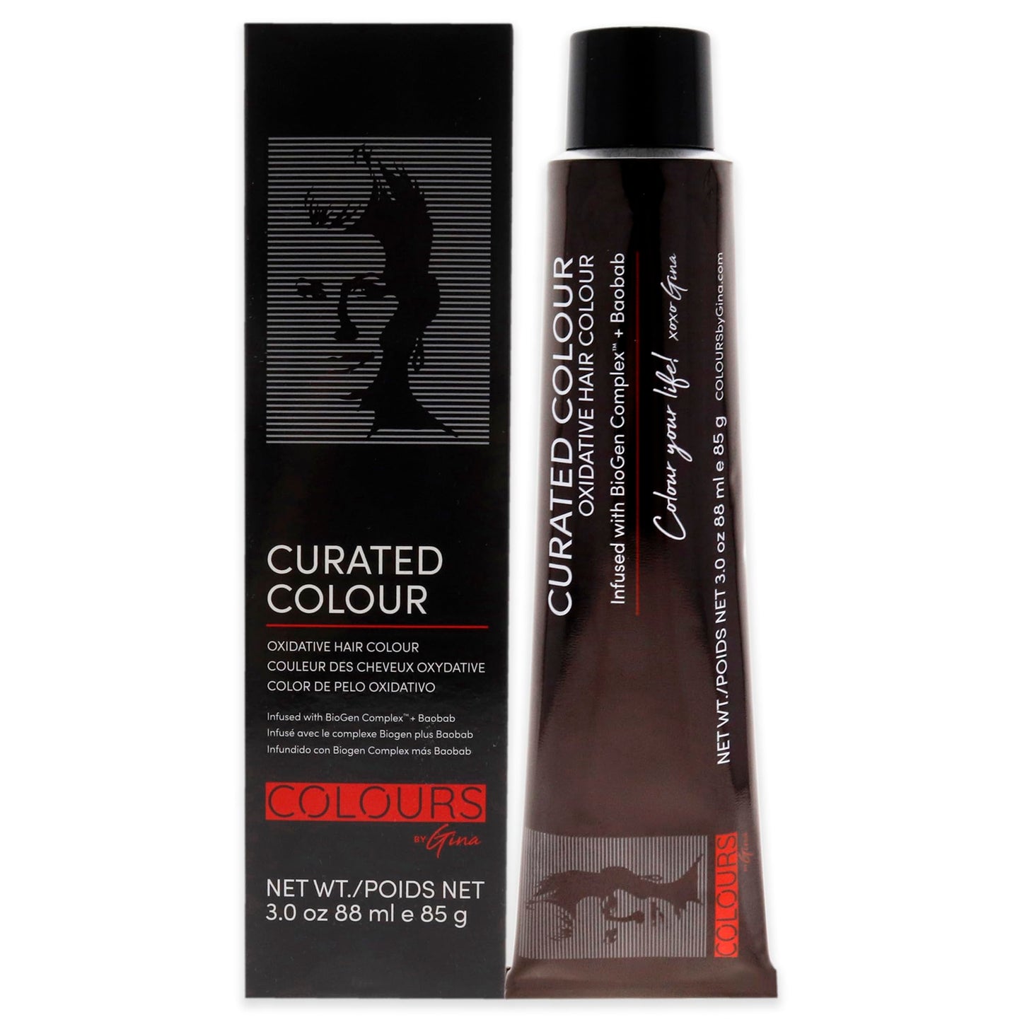 Colours By Gina Curated Colour - 5.22-5VV Intense Light Violet Brown by Colours By Gina for Unisex - 3 oz Hair Color Beauty & Personal Care Colours By Gina
