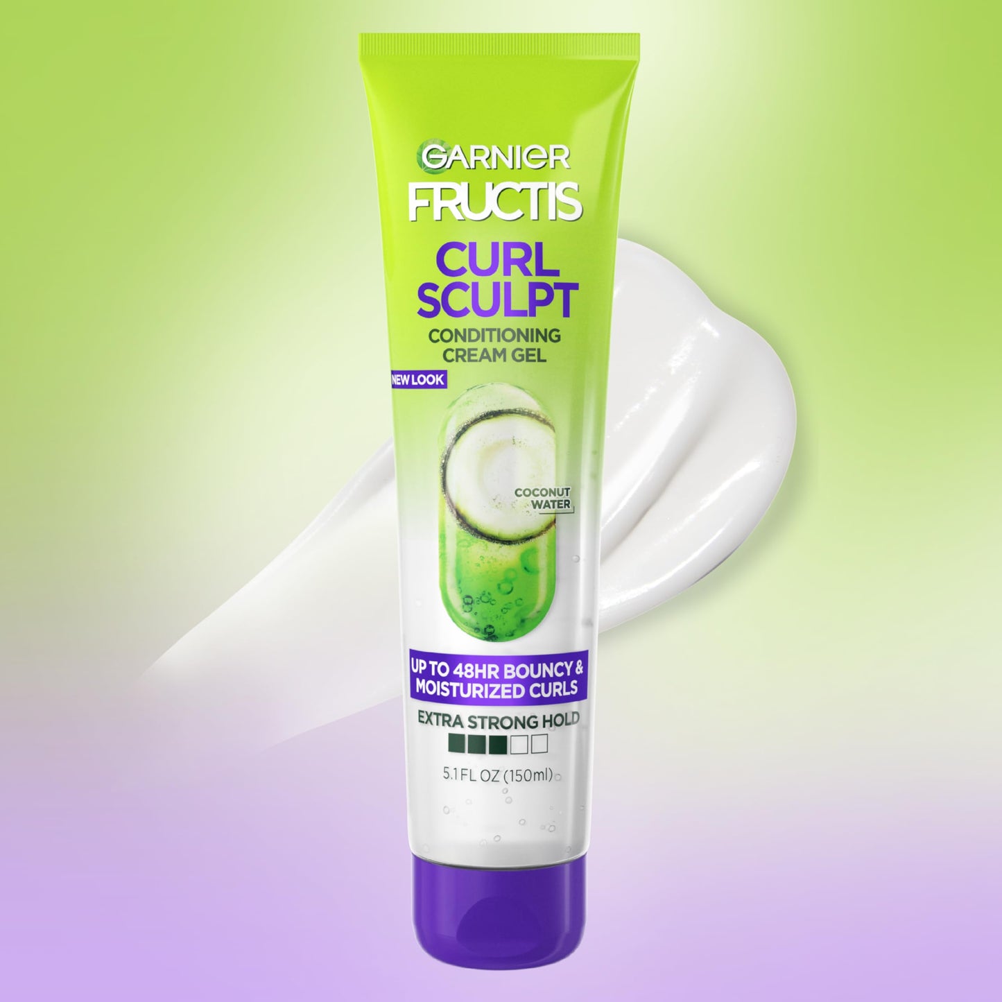 Garnier Fructis Style Curl Sculpt Conditioning Cream Gel for Bounce & Moisture, 5.1 Fl Oz, 1 Count (Packaging May Vary) Beauty & Personal Care Garnier