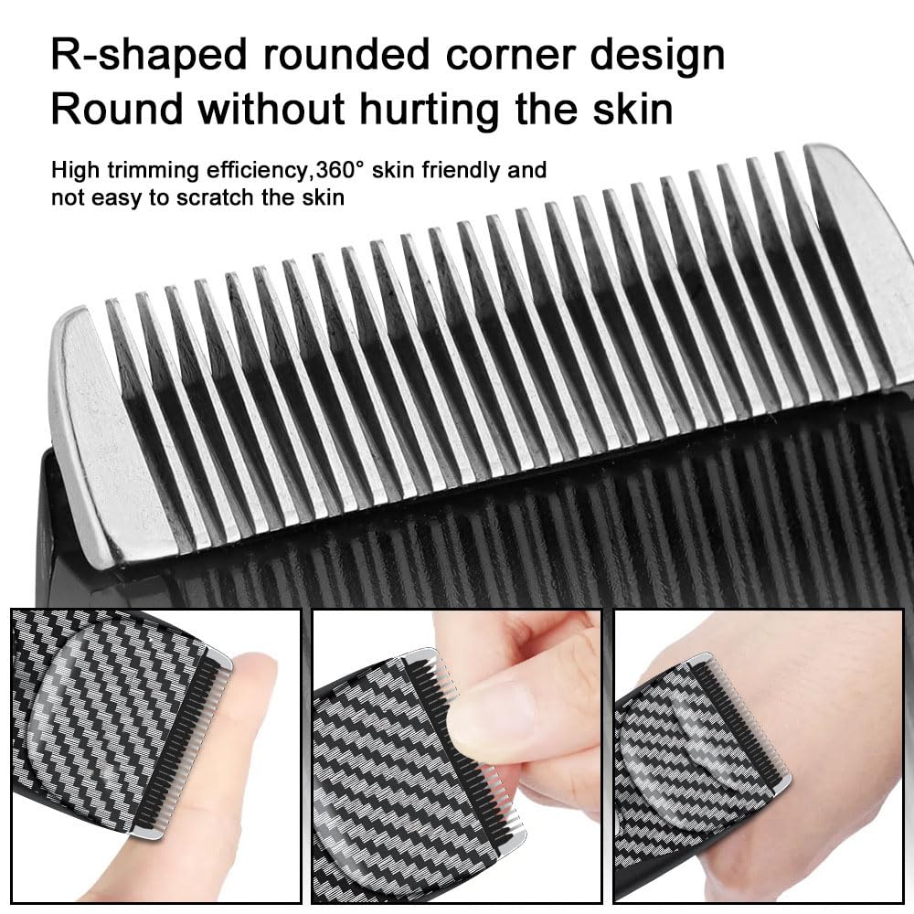 QDKVTNDJZ Hair Clippers for Men, Professional and Trimmers Set with LED Display, 2 Guide Combs,Cordless Beard Trimmer, Rechargeable Electric Shaver Beauty and Personal Care QDKVTNDJZ