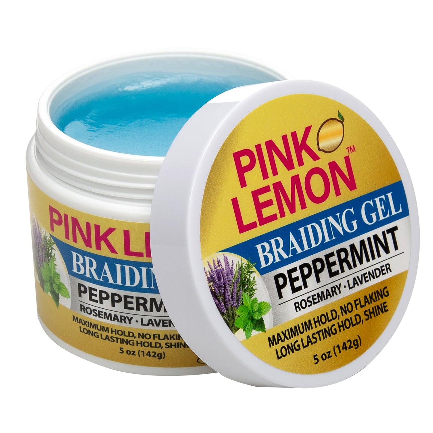 PINK LEMON Braiding Gel Peppermint - Maximum Hold, No Flaking, Long Lasting Hold, High Shine. For Micro, Inter, Dread, Faux, Loc, Twist, Braid, Edge Beauty & Personal Care PINK LEMON