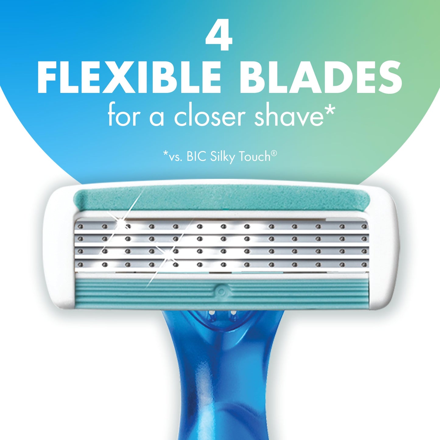 BIC Soleil 4 Women's Disposable 4 Blade Razors, Flexible Blades and Rubber Grip Handle, 10-Pack Beauty & Personal Care BIC