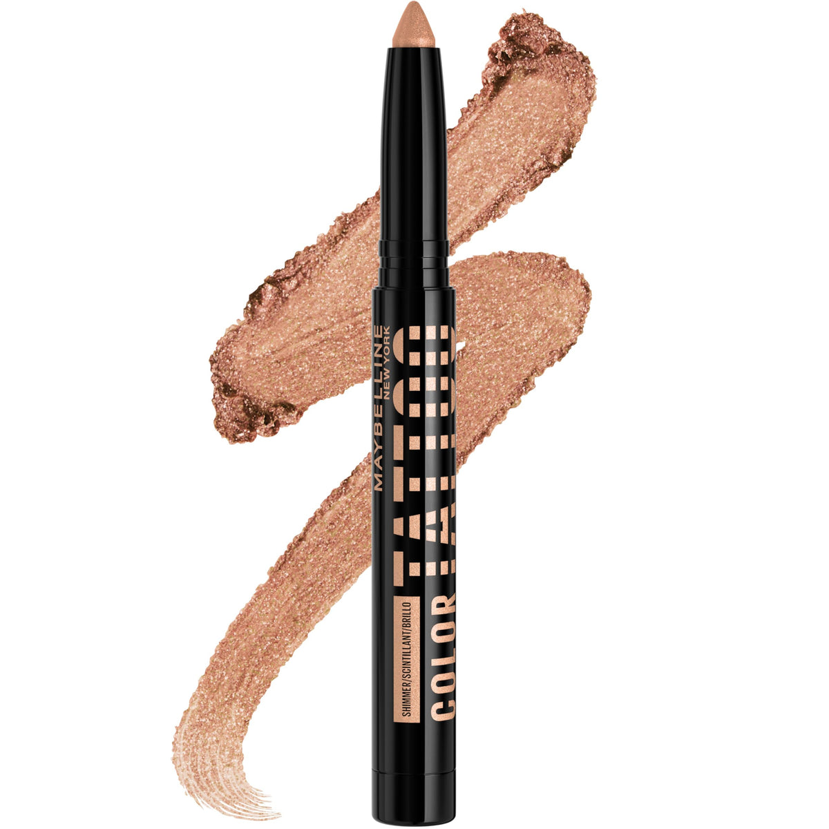 MAYBELLINE Color Tattoo Longwear Multi-Use 24HR Eye Shadow Stix, Rich, Long Lasting Eyeshadow, Eyeliner and Eye Primer Stick, I Am Authentic (Rose